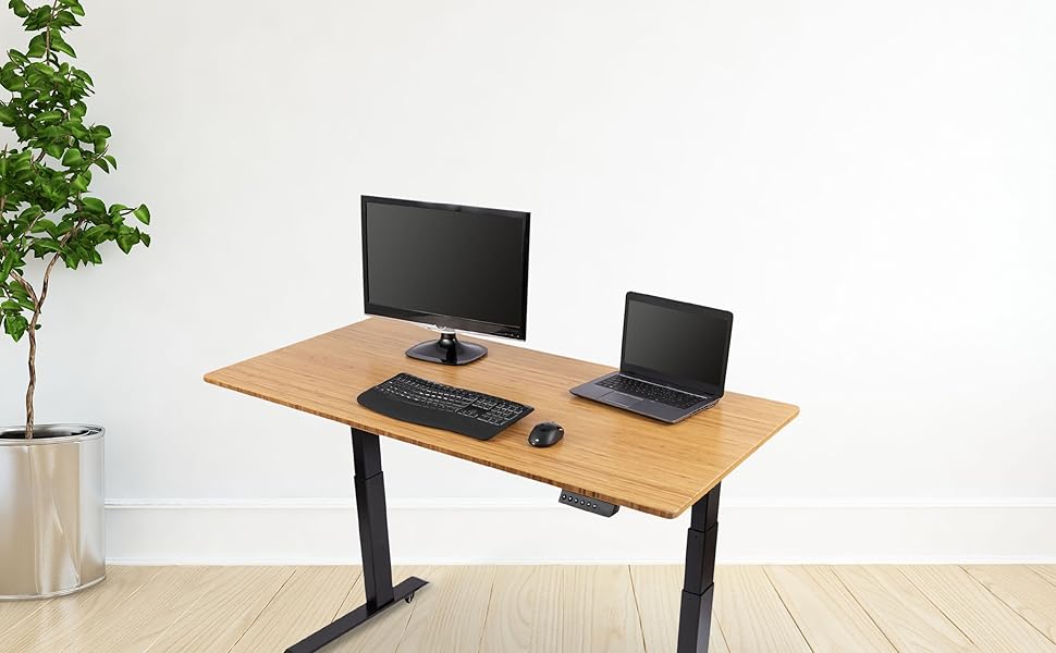 Amazon.com: Stand Up Desk Store Solid Wood Top Electric