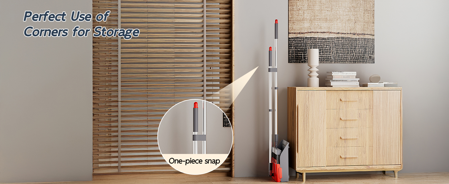 broom with dustpan combo set