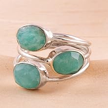 Amazonite Ring Silver