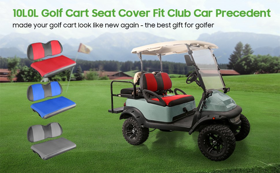 Amazon.com: 10L0L Golf Cart Seat Cover for Club Car Precedent Seat
