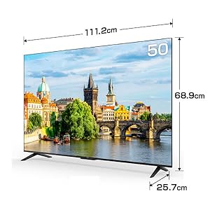 Amazon.co.jp: TCL TV 50 Inch 50 Inch Smart TV, Google TV, W