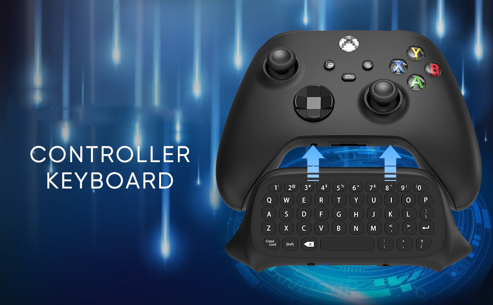 Wireless Keyboard for Xbox Series X/S Controller, for Xbox One/S