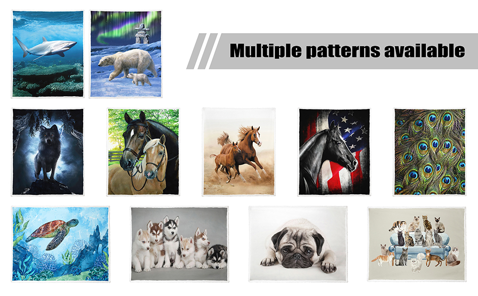 SXCHEN Sherpa Fleece Blanket Throw for Couch Bed Warm Soft