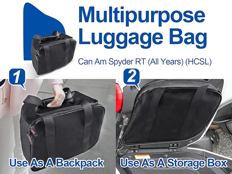 BAOILAI Saddlebag for Can Am Spyder RT, Removable Luggage