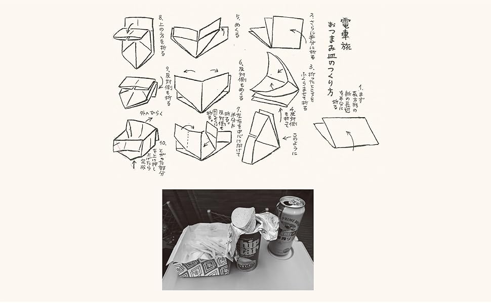 電車旅　おつまみ皿の作り方