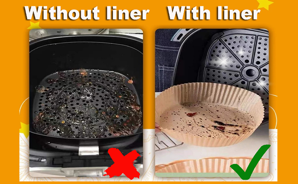 KBGRAX Air Fryer Disposable Parchment Paper Liner 9 Inch