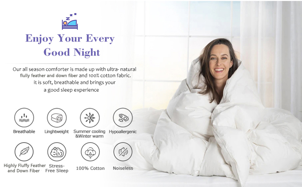 BPC Queen Size Feather Comforter - Fluffy and Luxurious All Season Duvet Insert
| BPC Queen Size Feather Comforter - Bed63ad9 2a60 4e04 Addc A9e7e7177600. CR0,0,970,600 PT0 SX970 V1