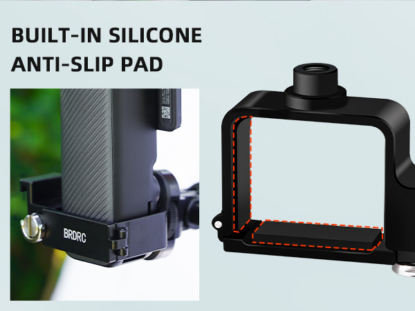 Built in silicone slide