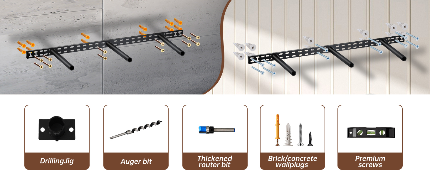 𝙐𝙥𝙜𝙧𝙖𝙙𝙚 34 in Floating Shelf Hardware 34" x 6" Wall