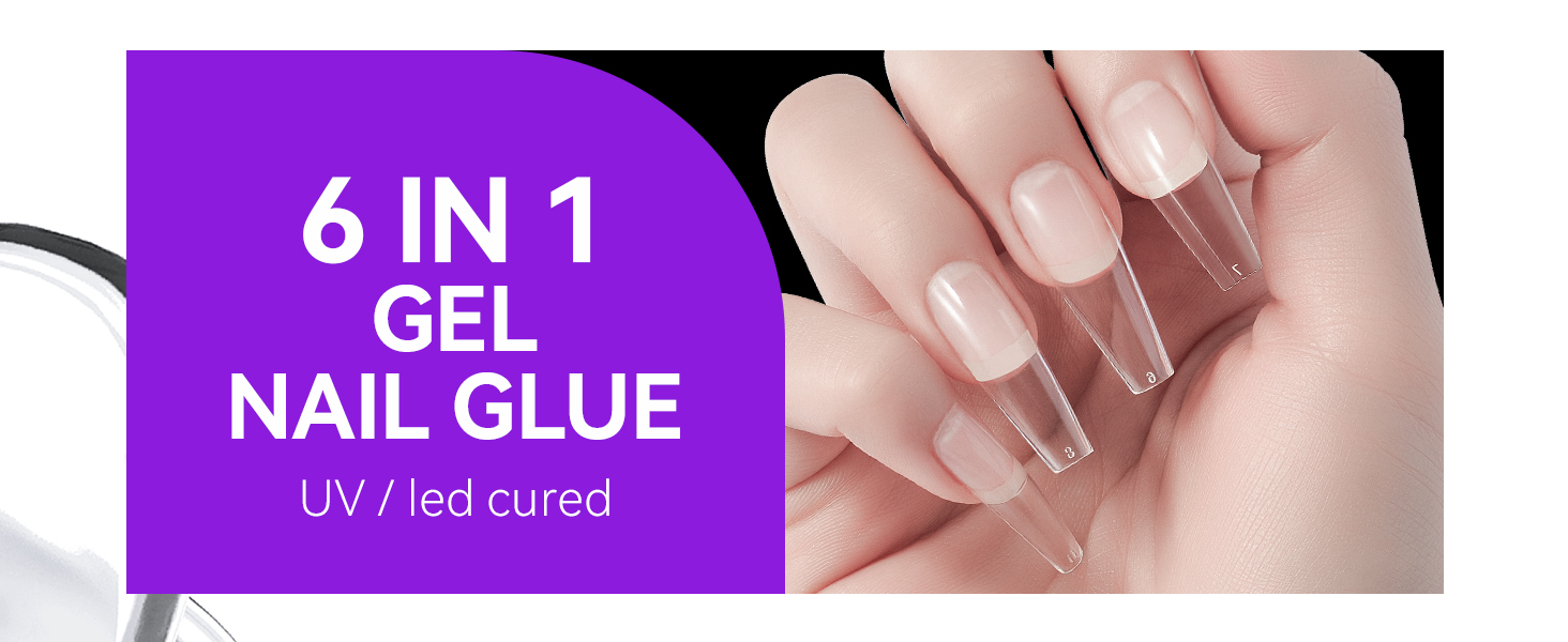 nail glue gelike ec nail tips