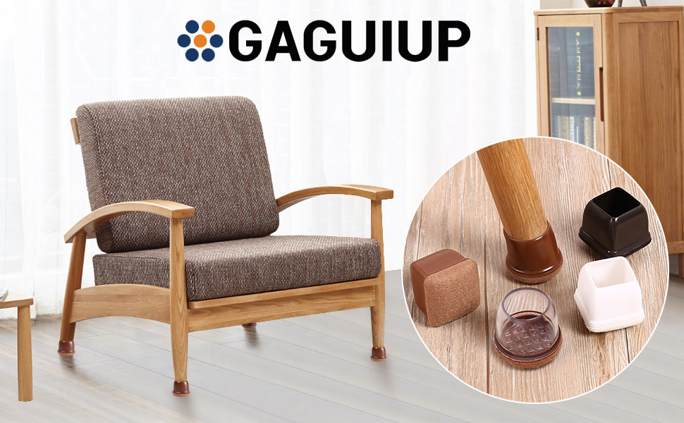 人気商品✨GAGUIUP椅子脚カバー24個 角脚用19-25mブラウン 人気商品✨GAGUIUP椅子脚カバー24個 角脚用19-25mブラウン