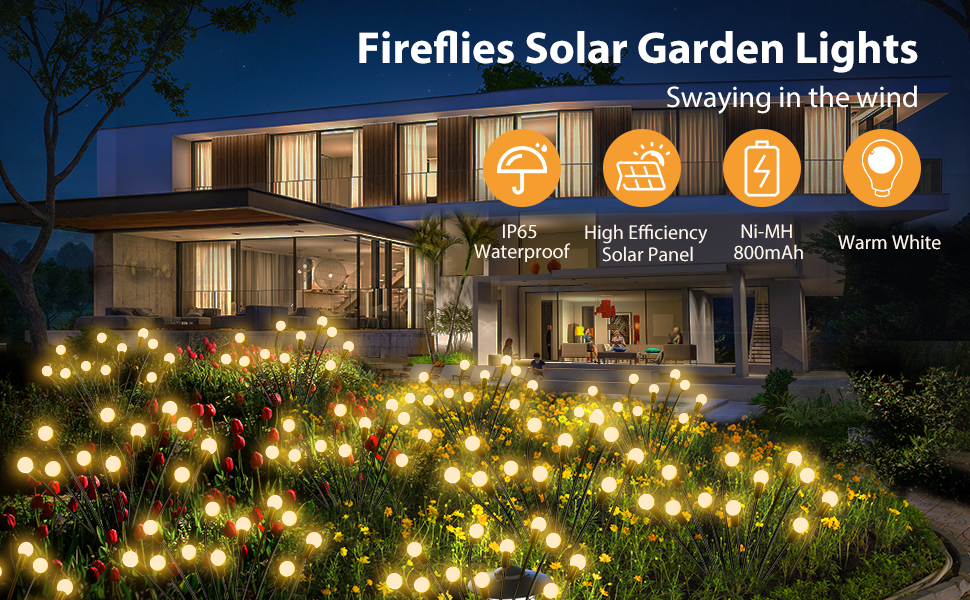 Solar Powered Firefly Lights