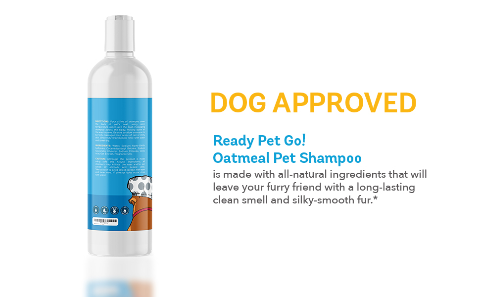Dog Shampoo Oatmeal Shampoo for Dogs by Ready Pet Go