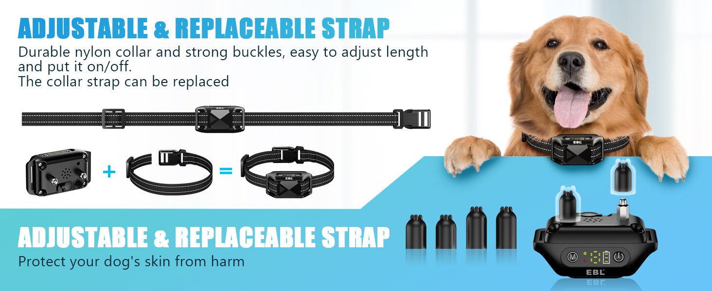 EBL Dog Bark Collar, Automatic Bark Collar for Large Dogs with