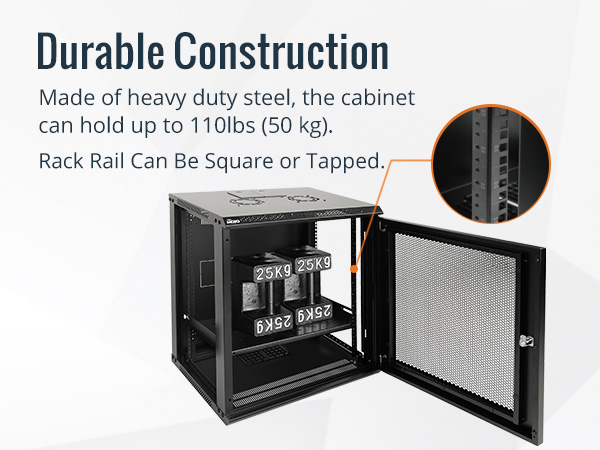 Amazon.com: Tecmojo 12U Wall Mount Rack Network Cabinet for