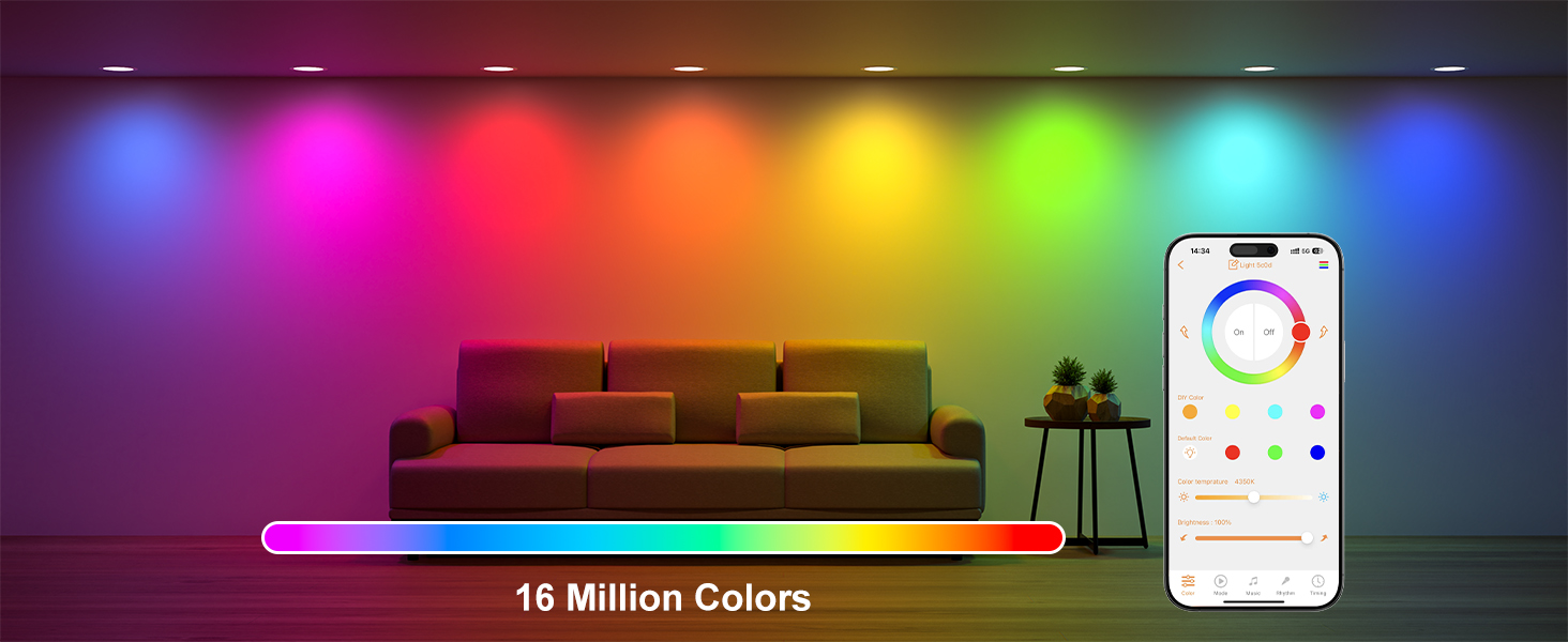16 Millon colors
