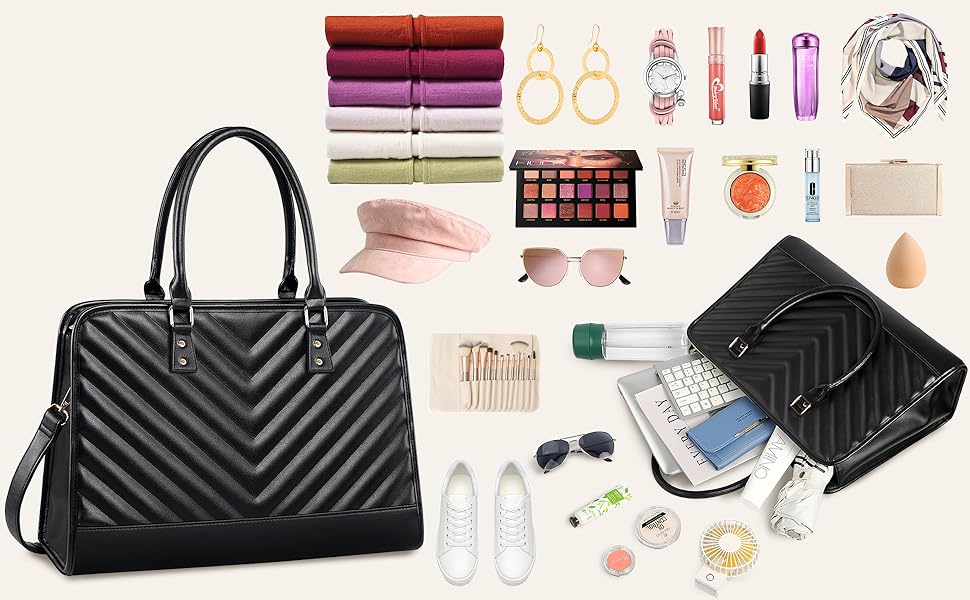 ZOMFELT Laptop Bag for Women, 15.6 inch Laptop Tote Bag