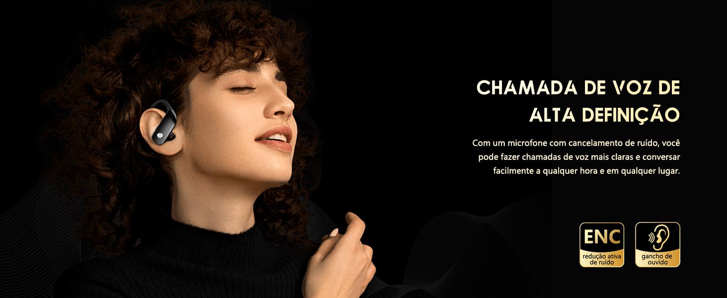 Fone de ouvido Bluetooth para esportes