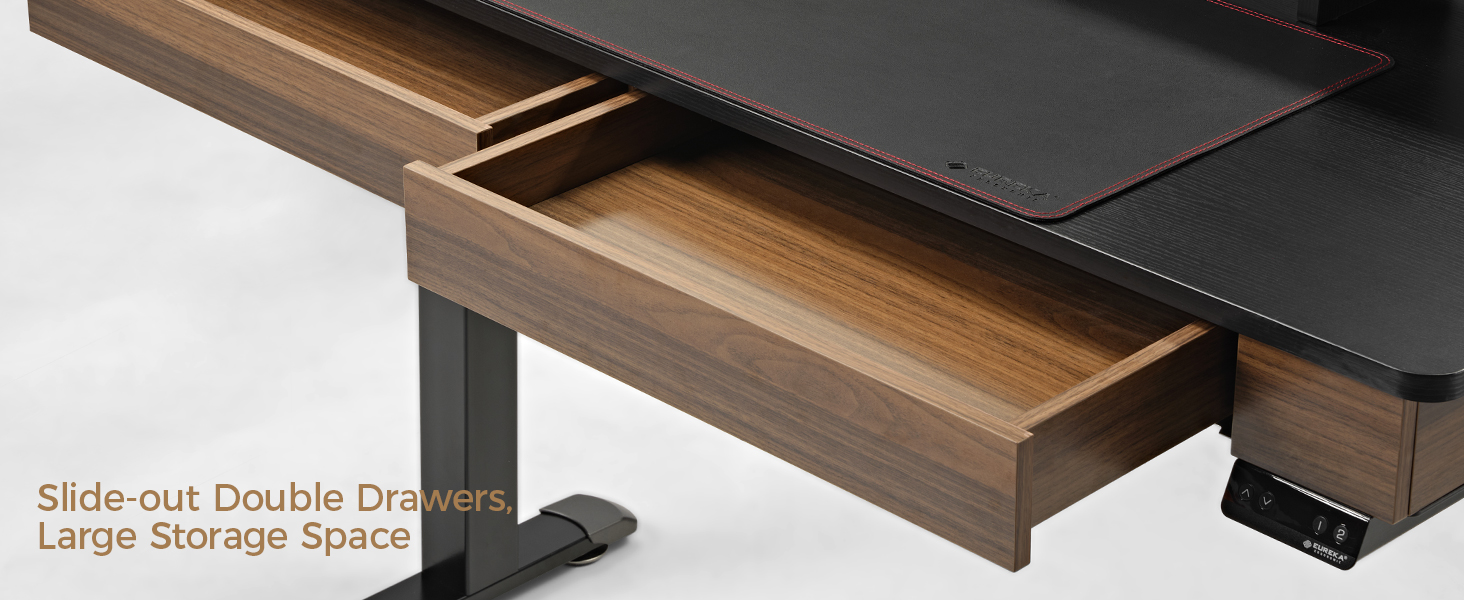 standing desk with drawers