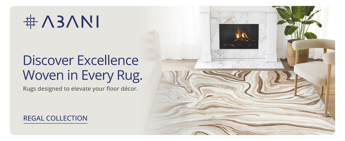 Abani Rugs Area rug. Abstract area rug. Kid and pet friendly. Beige and Brown rug. Easy to clean