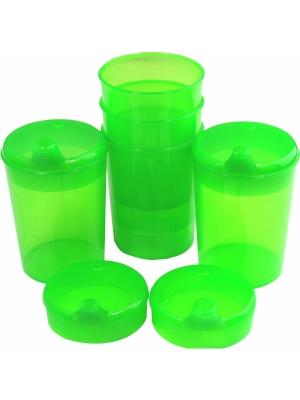Medi-Inn Schnabelbecher 250 ml Set 5 Unterteile mit 10 Deckeln grün 