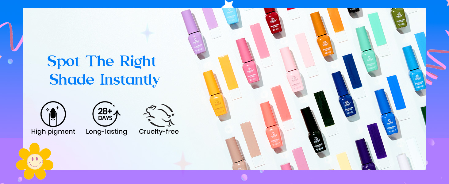Gel Nail Polish Kit One Color One Bottle