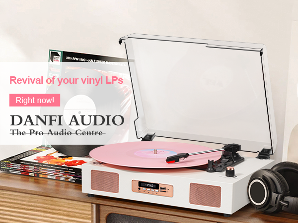 Amazon.com: Vinyl Record Player Vintage Wireless Bluetooth