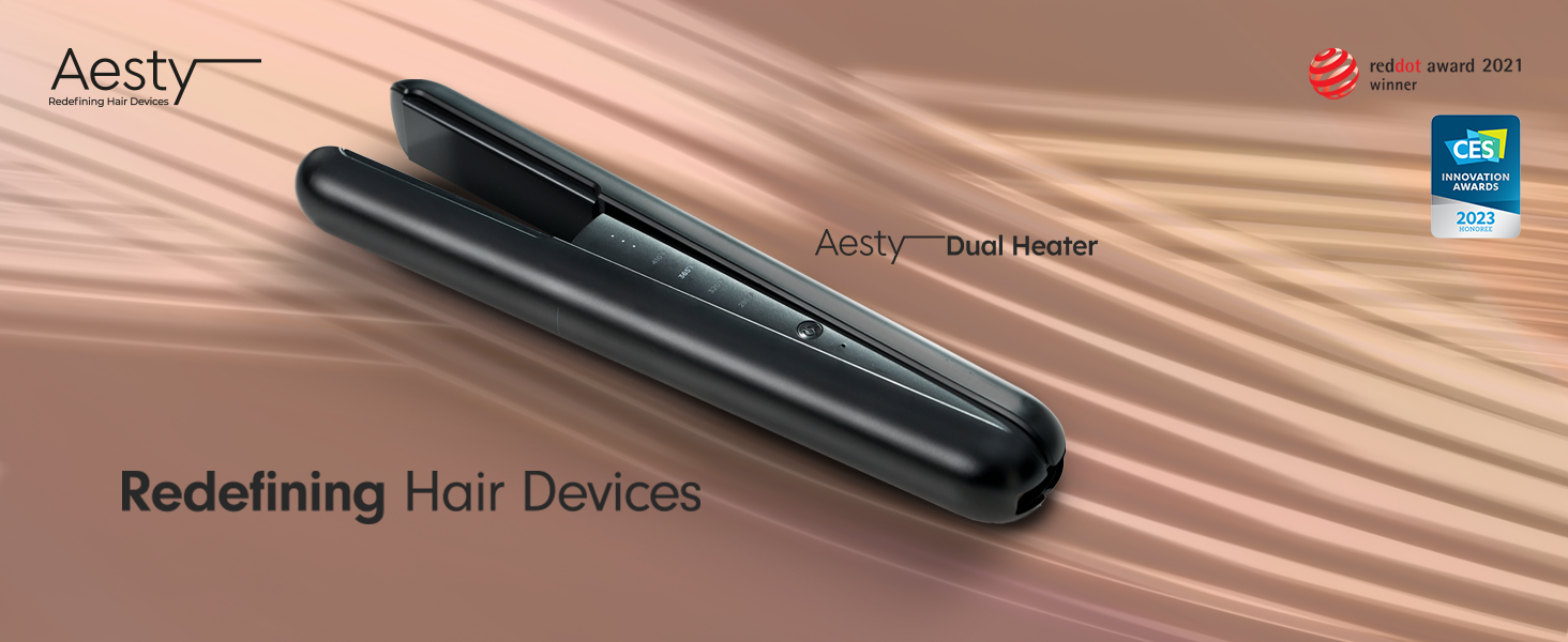 Aesty Dual Heater Ceramic Flat Iron