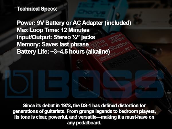 BOSS RC-1 Loop Station FS-5L アダプター セット Amazon.com: Boss RC-1 Loop Station Bundle with Gearlux Power