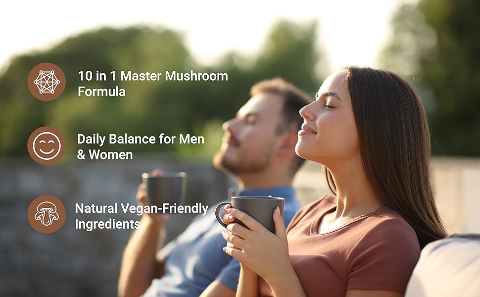 beffccd8-31ac-44d1-9d6f-3e9a4ef460c5.__CR2,0,4996,3090_PT0_SX970_V1___ Organic Mushroom Coffee, 10oz – 10 Adaptogenic Mushrooms with Arabica Coffee + MCT Oil for Smooth Flavor – Turkey Tail, Lions Mane, Cordyceps, Chaga, Reishi – Immune, Energy,& Brain Support Supplement