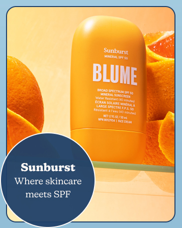 blume sunburst sunscreen for acne-prone skin