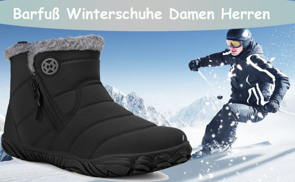 Chaussures d'hiver pieds nus 