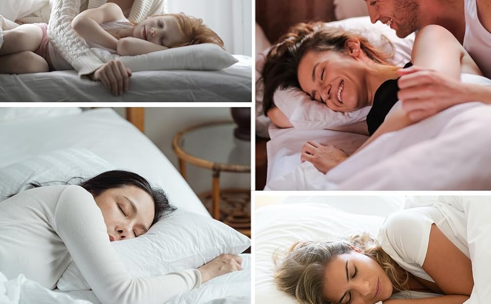 Luxury Goose feather pillows 4 Pack Bed Pillows for Neck and Shoulder