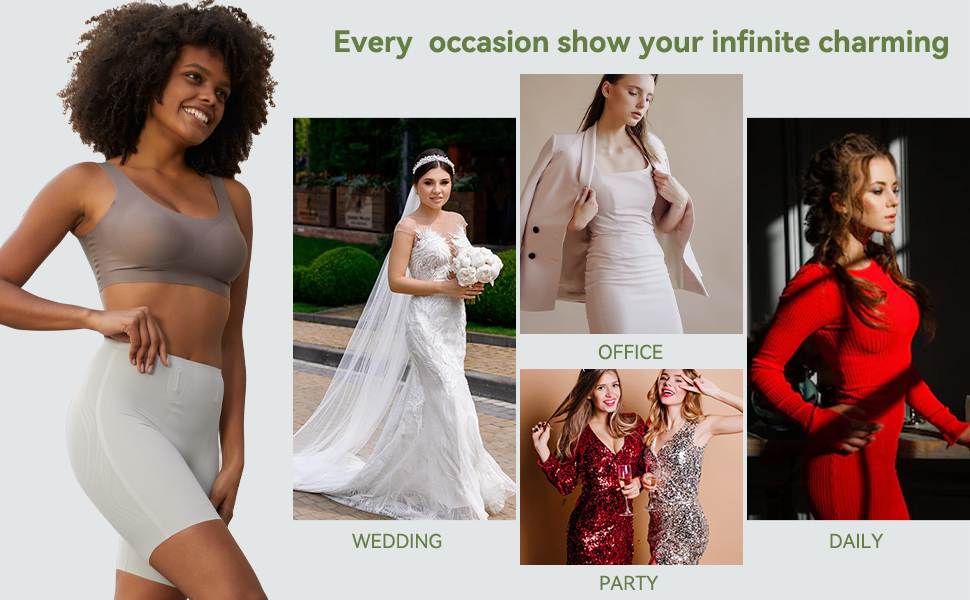 Chicprebra Shapewear Shorts for Women High Waisted Shapewear Butt