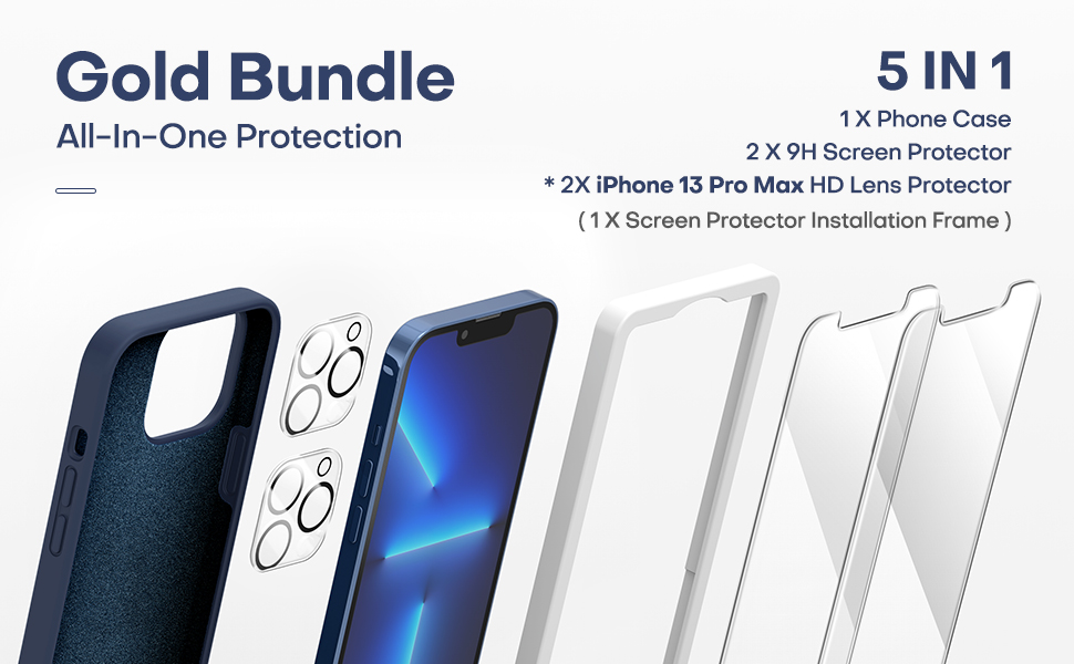 Gold Bundle All-In-One Protection iPhone 13 Pro Max