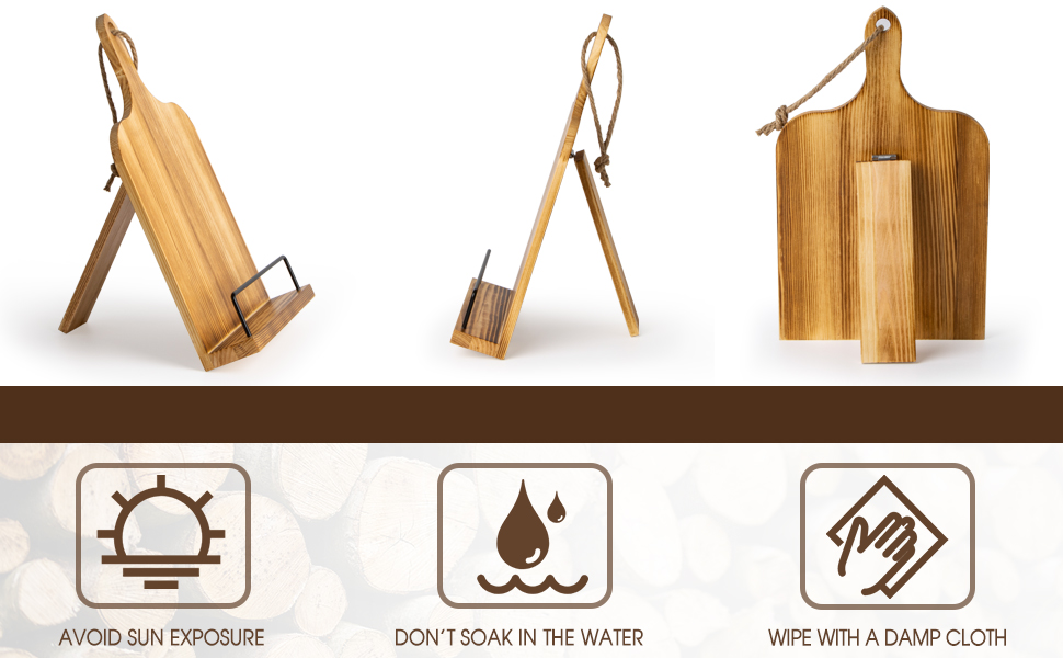 PUERSI Cookbook Stand for Kitchen, Recipe Book Holder for Kitchen