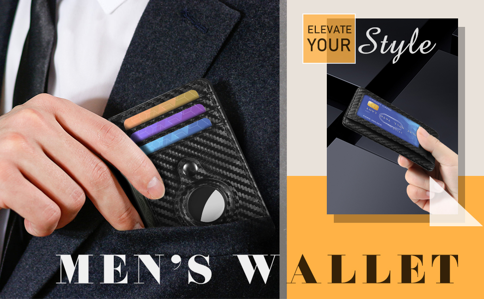 Revontulij Slim Minimalist Front Pocket RFID Blocking