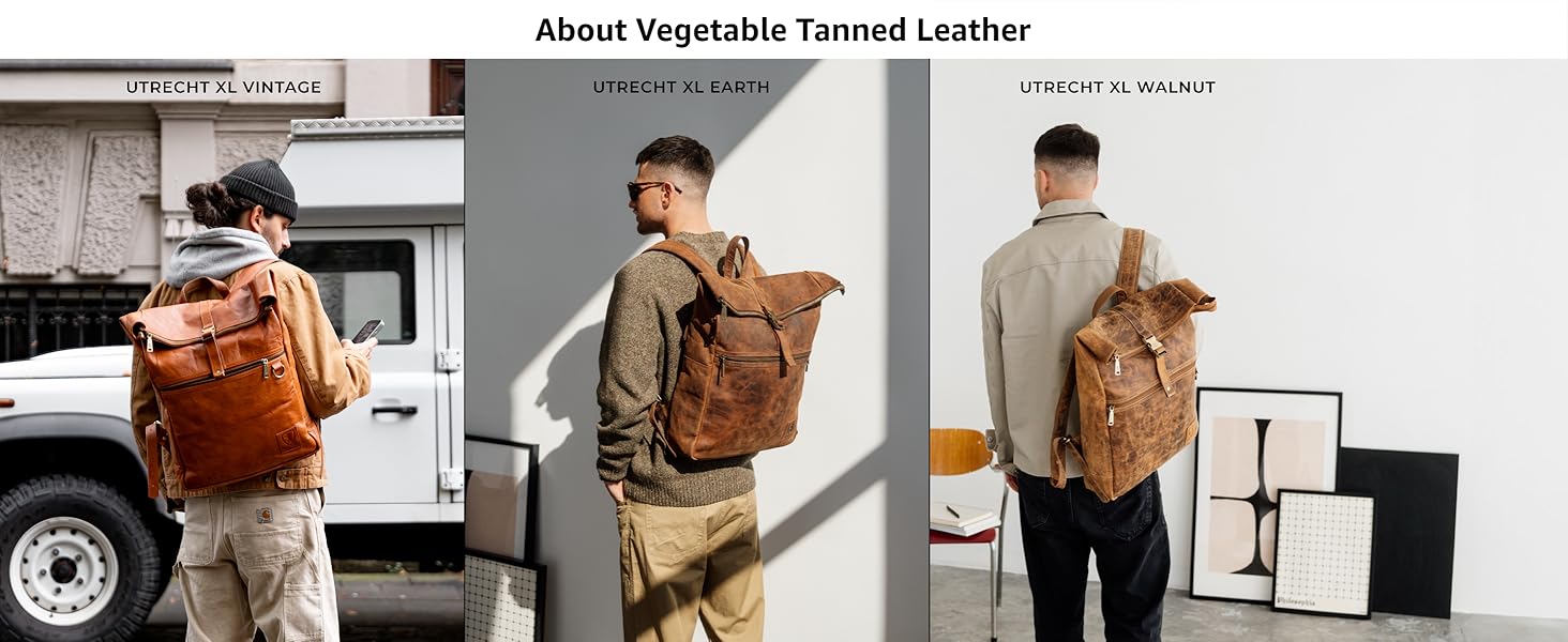 Utrecht genuine leather backpack