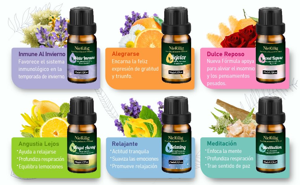 Aceites esenciales puros para perfumería