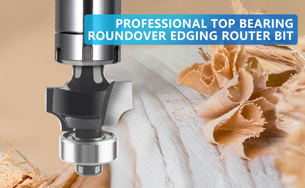 Router Bit Set Corner Rounding Edge Forming Roundover Beading Router B