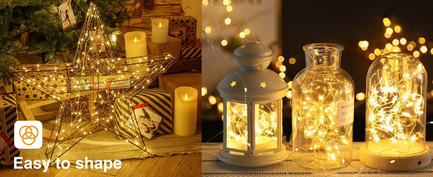 solar twinkle lights outdoor waterproof