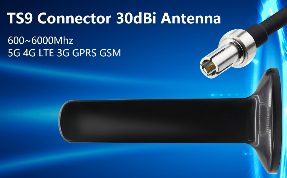 TS9 Antenna,30dBi External 4G LTE 5G GSM Antenna