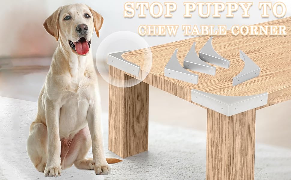 Foxwake Metal Corner Guard for Furniture Decorative Table