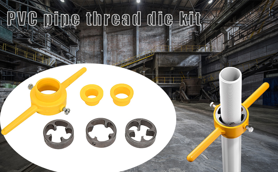 Stampo per filetti, set di fustelle per tubi, creatore di utensili per filettature in PVC