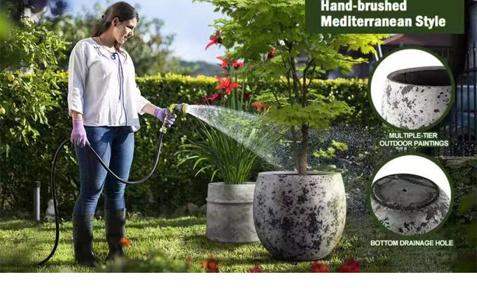 Concrete Planter Set of 3