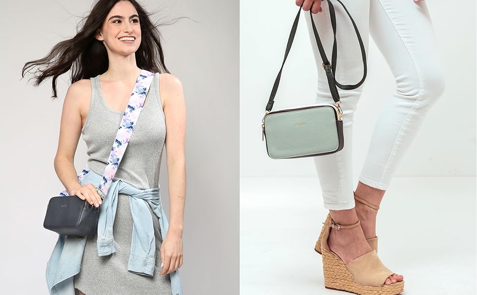 未使用 Theory 2022 ダブルフェイスフーディジレ Lサイズ アイボリー KEDZIE Modernist Vegan Leather Crossbody Shoulder Compact Camera