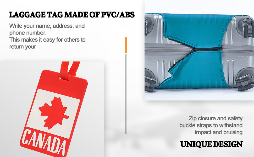 Azjachiny Travel Luggage Covers Suitcase Cover Protector Washable