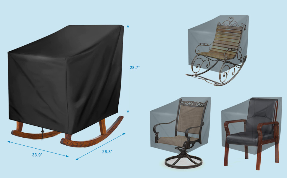 Takytao Outdoor Chair Covers Waterproof 30" W x 33" D x 34