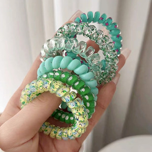 Amazon | Getrays 6個 スパイラルヘアゴム、マルチスタイル 跡が