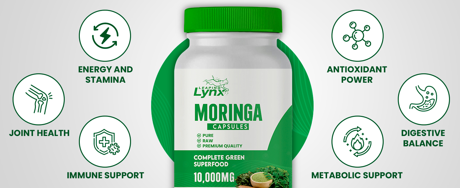 Leaping Lynx Moringa Leaf Capsules